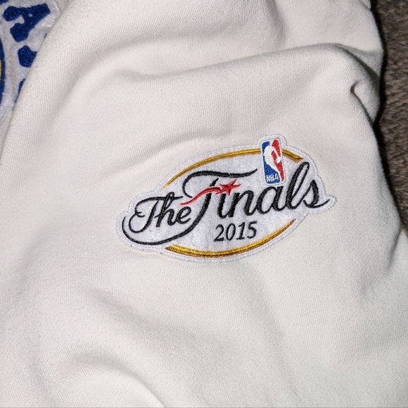 Mitchell & Ness Golden State Warriors Retro Pullover Hoodie Cream 3XL - Picture 5 of 10